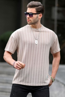 мъжка тениска LODELZO BEIGE