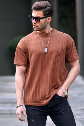 мъжка тениска LODELZO BROWN