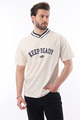 мъжка тениска FELONZO ECRU