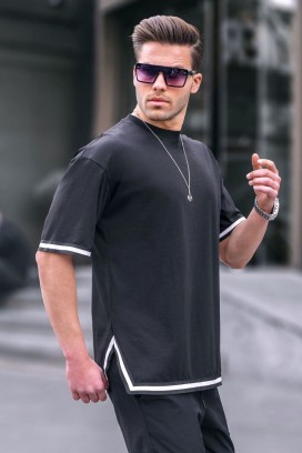 мъжка тениска VLOMENZO BLACK