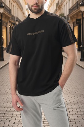 мъжка тениска CHARLONZO BLACK