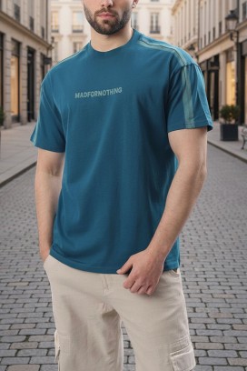 мъжка тениска CHARLONZO PETROL